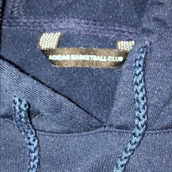 Blue Adidas basketball hoodie - Picture 3 of 4